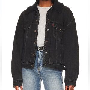 Levi’s 90s Trucker Sherpa Jacket – Women’s 1X – Black – NWT